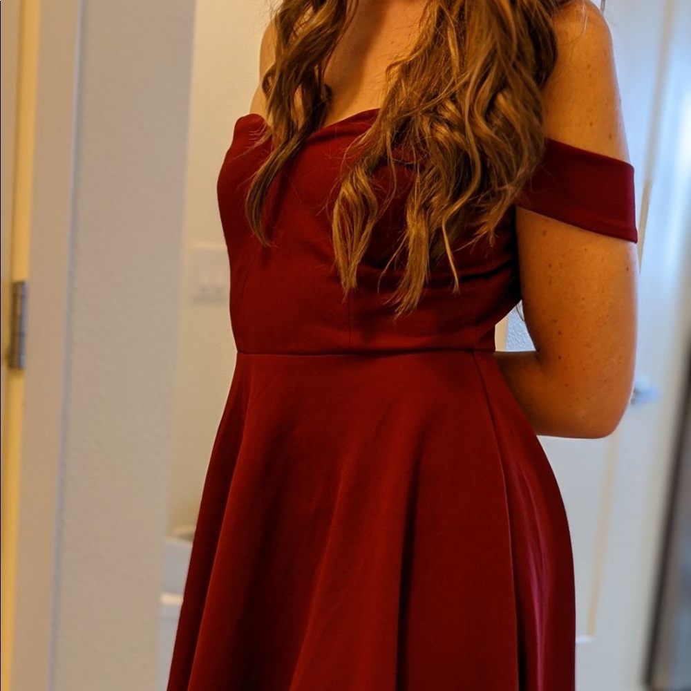Maroon Windsor Dress